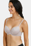 Zivame Marshmallow Padded Wired 3/4th Coverage T-Shirt Bra - Purple Dove — thumbnail 3